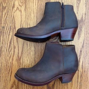 Handmade Brown Ankle Boots